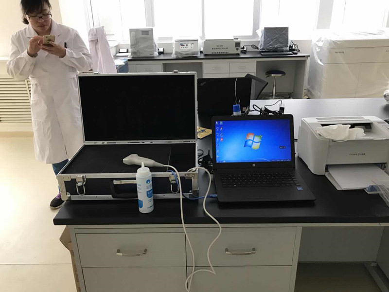 便携式探花视频在线检测仪走进石家庄中冀康复医院治疗探花视频在线方便快捷准确