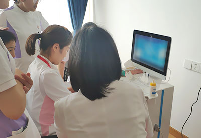 超声波探花视频在线测量仪厂家GK-8000设备安装培训中